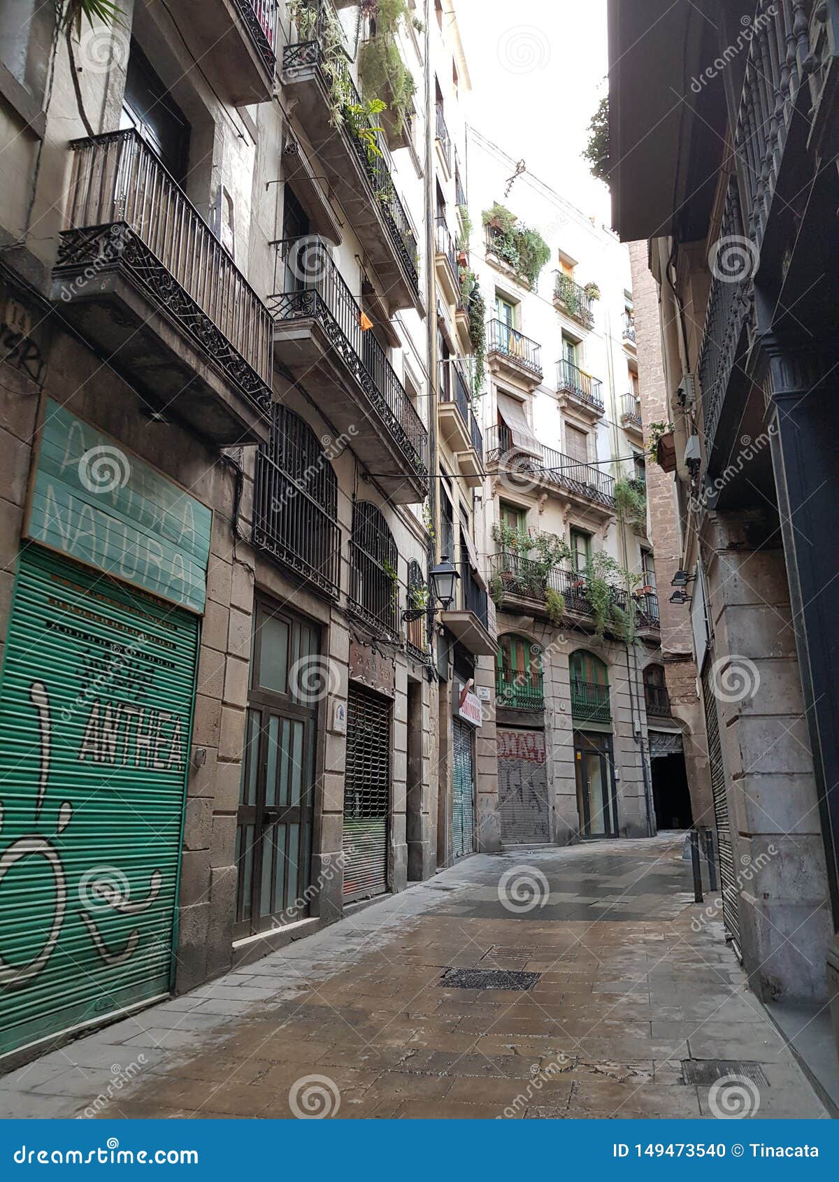 Gothic Quartier in Barcelona Stock Photo - Image of architecture ...