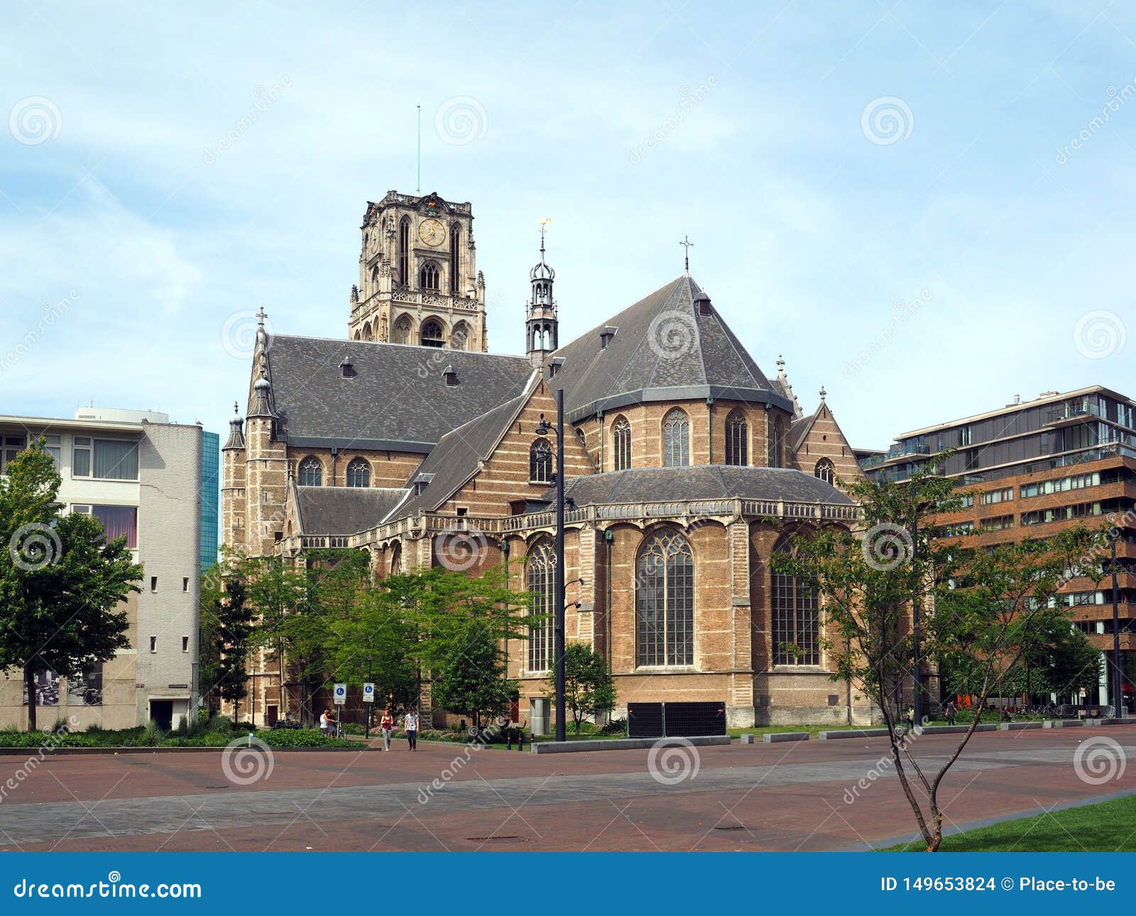 Gothic St Laurens Church in Rotterdam Editorial Stock Image - Image of  tourism, gothic: 149653824