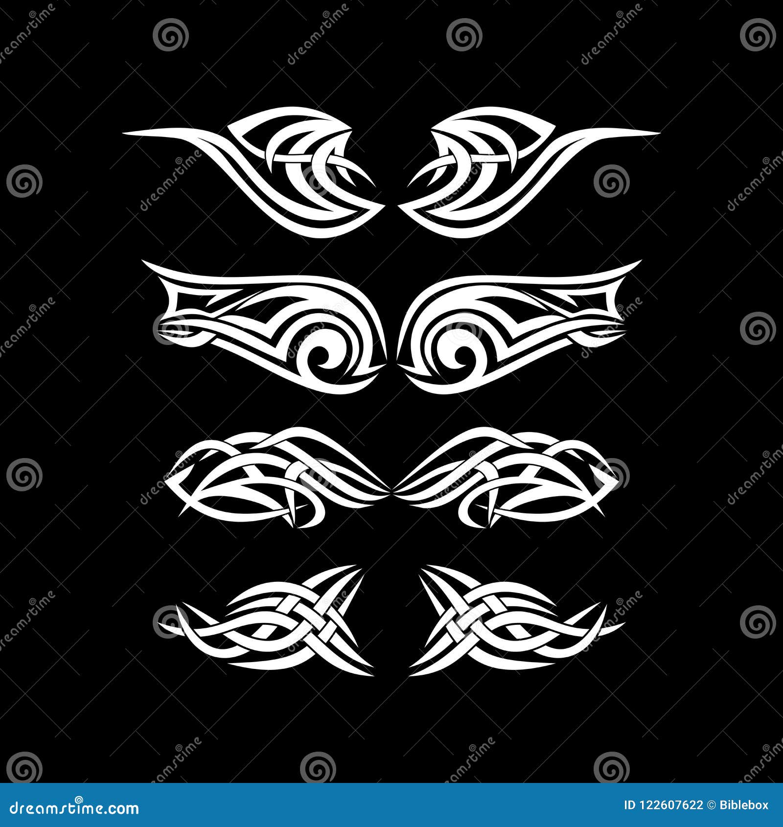 Gothic and Tattoo Marks. Christian Symbols. the Wings of the Holy Spirit.  Stock Vector - Illustration of evangelist, christianity: 122607622