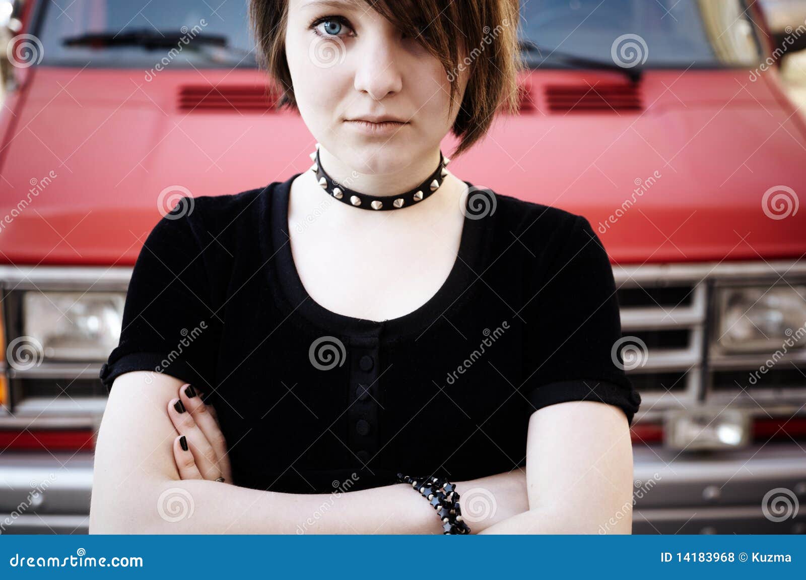 Gothic Teen Stock Photo Image Of Loneliness Front Collar 141