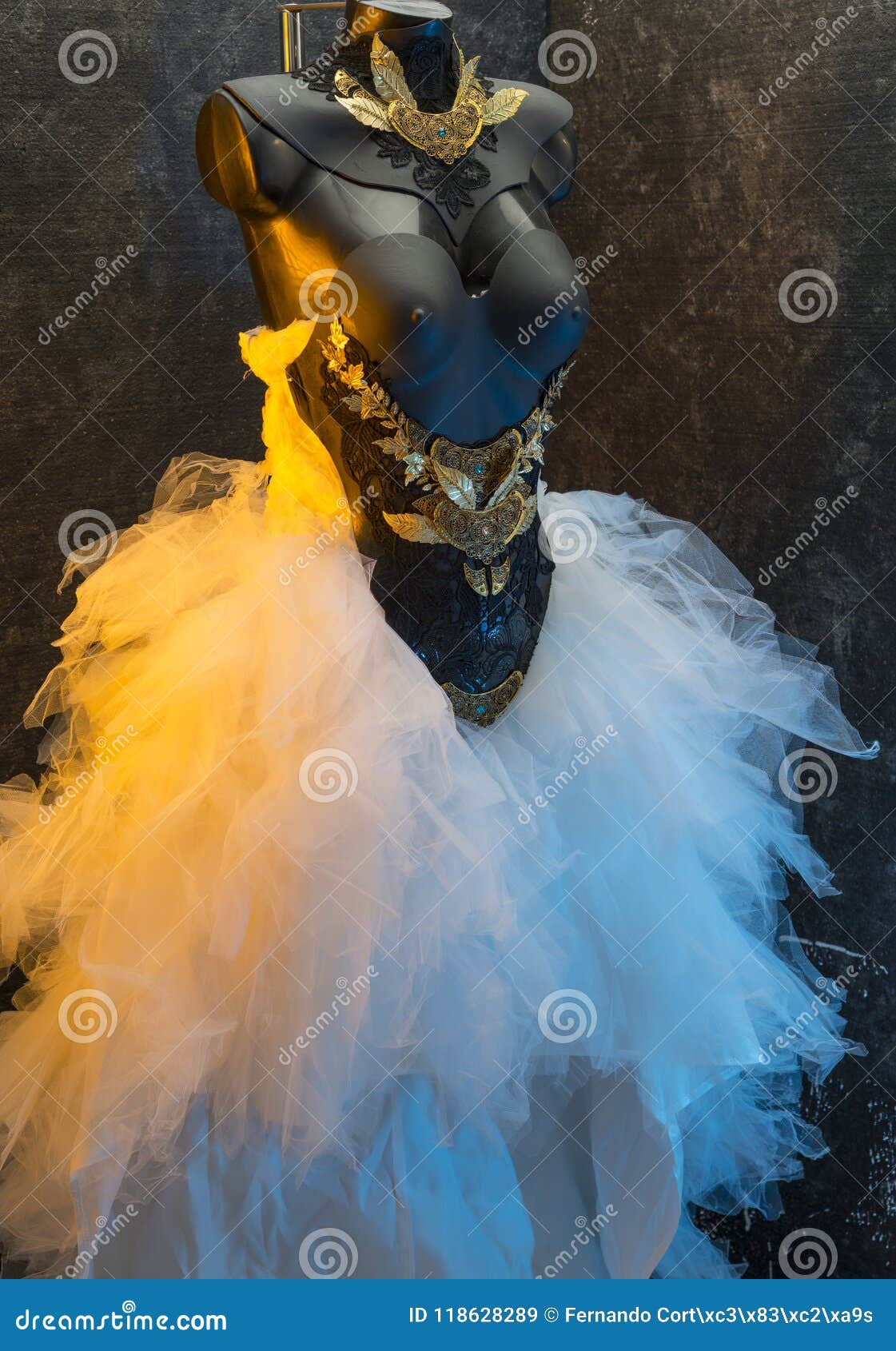 Gothic Wedding Dress Takes Pieces In Gold And Precious Metal La