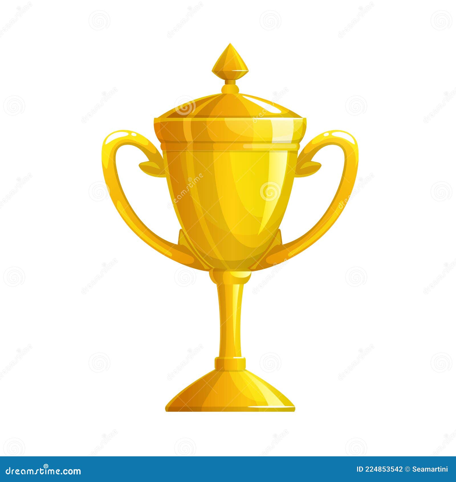 Gouden Beker - Trofee Icoon Gouden Prijs Vector Illustratie - Illustration of goud: 224853542