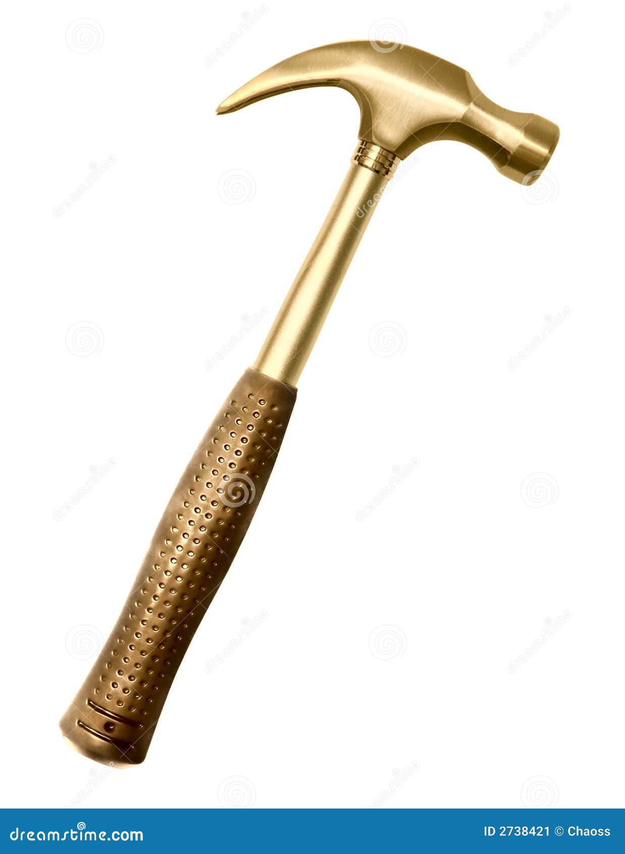 Gouden hamer stock afbeelding. Image of hoofd, techniek 2738421