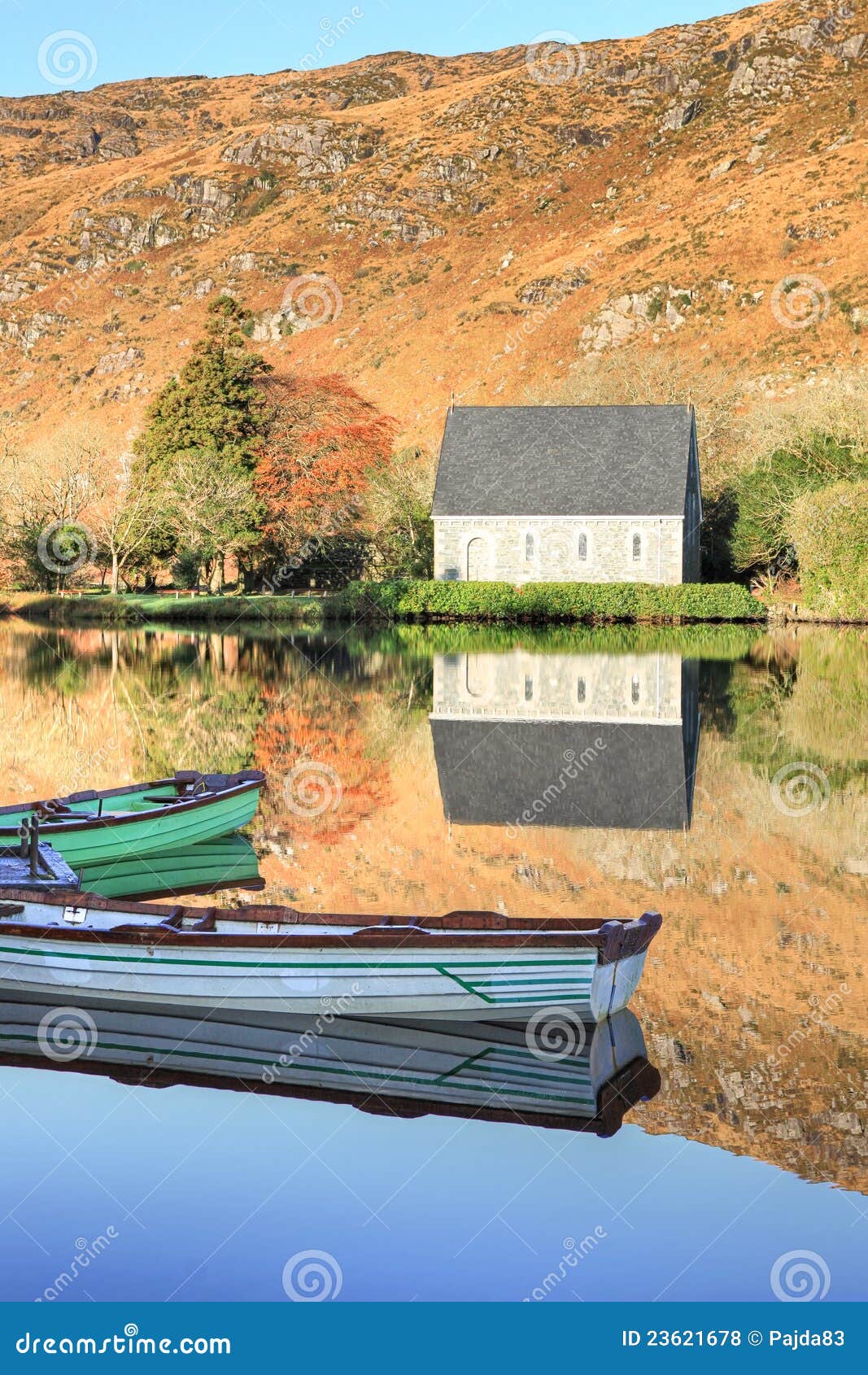 gougane barra, west cork in ireland.