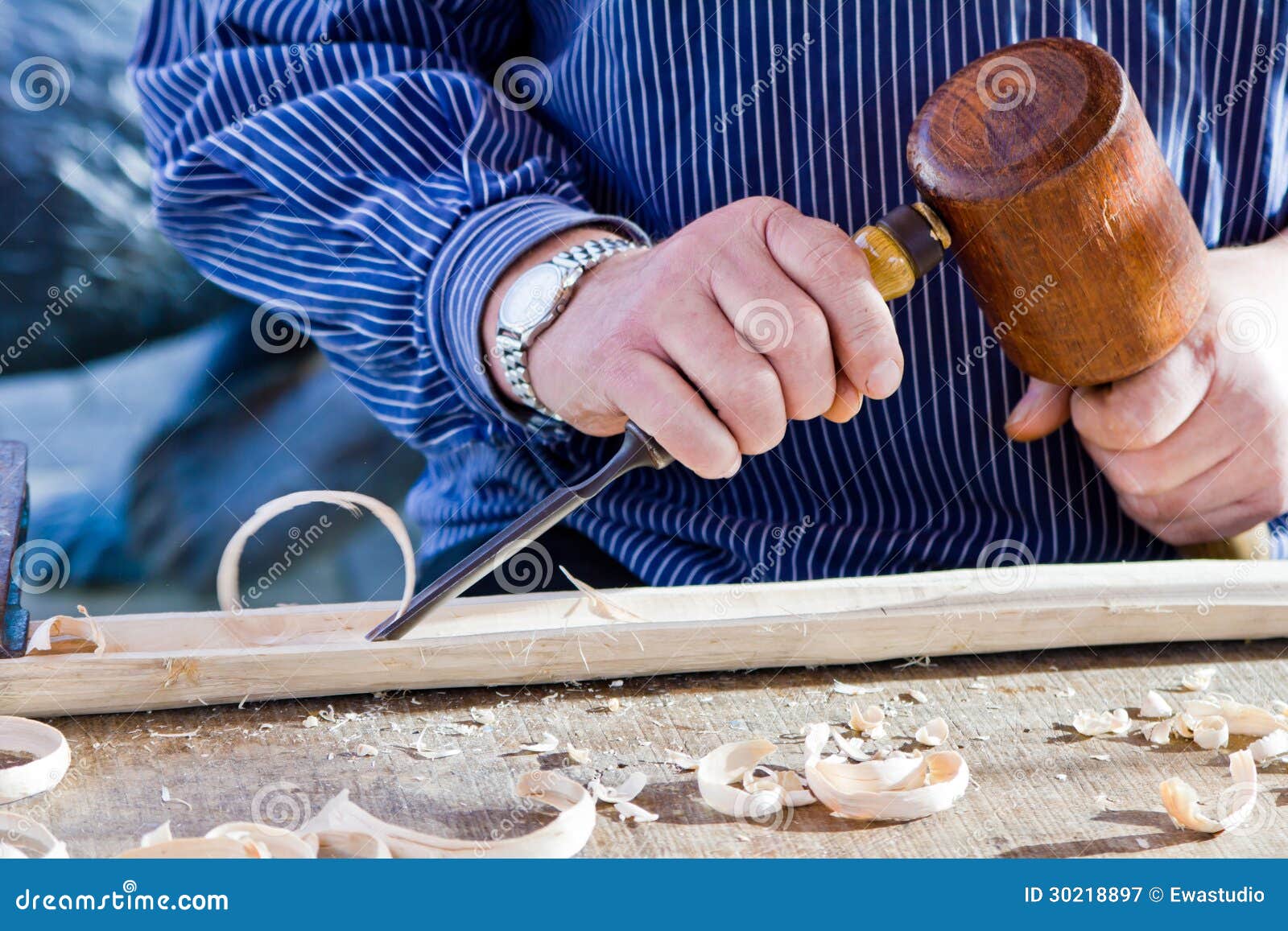Gouge Wood Chisel Carpenter Tool. Stock Image - Image of carpenter ...