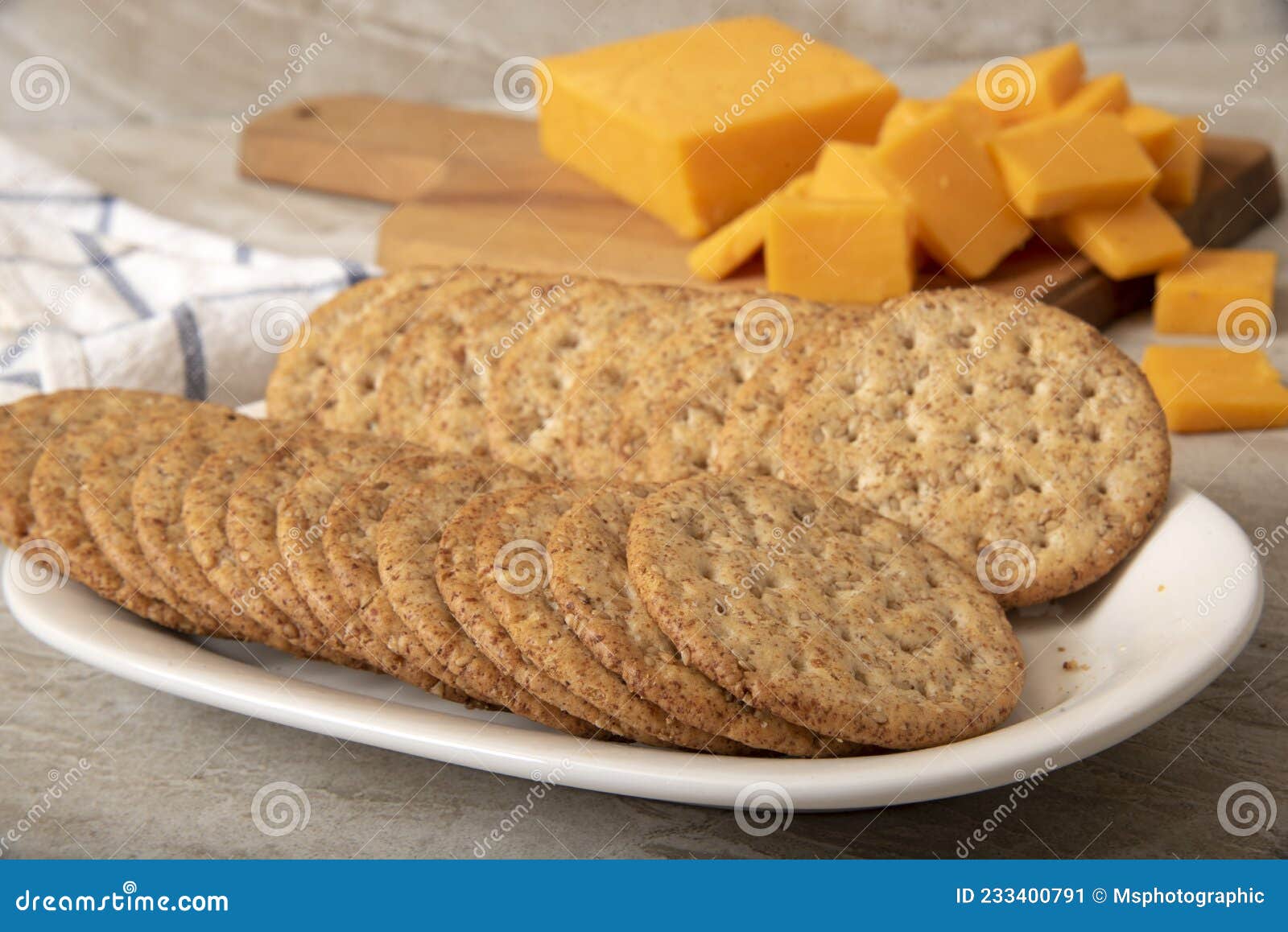 Gourmet Crackers and Cheddar Cheese Stock Image Image of nutritious