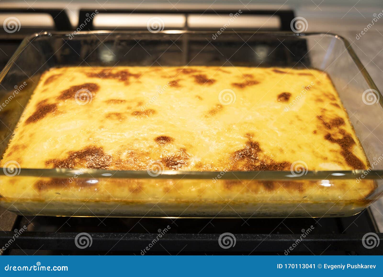Gourmet Egg and Cheese Casserole in a Glass Pan Stock Image Image of glass, onions 170113041