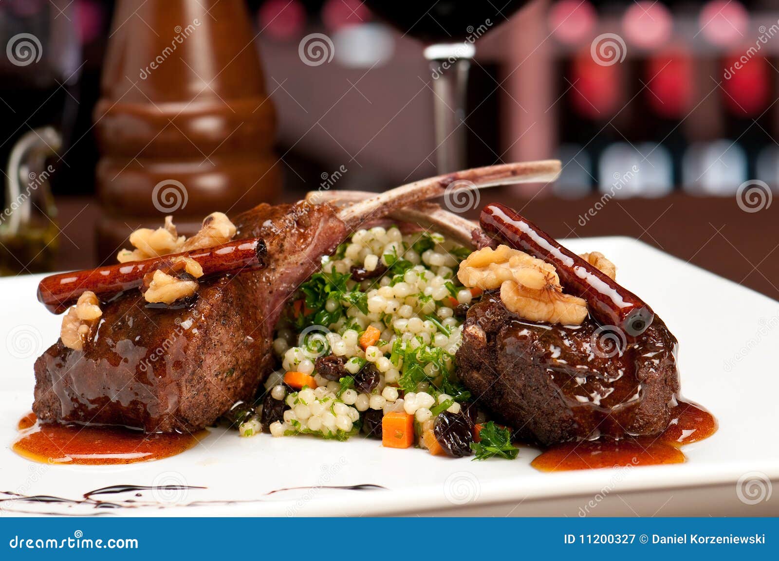 Gourmet Lamb Chops stock image. Image of lunch, chop ...