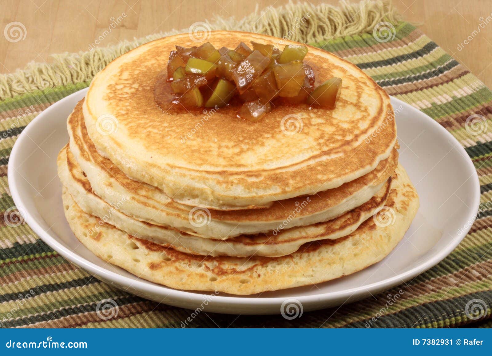 Gourmet pancakes stock image. Image of cinnamon, maple 7382931