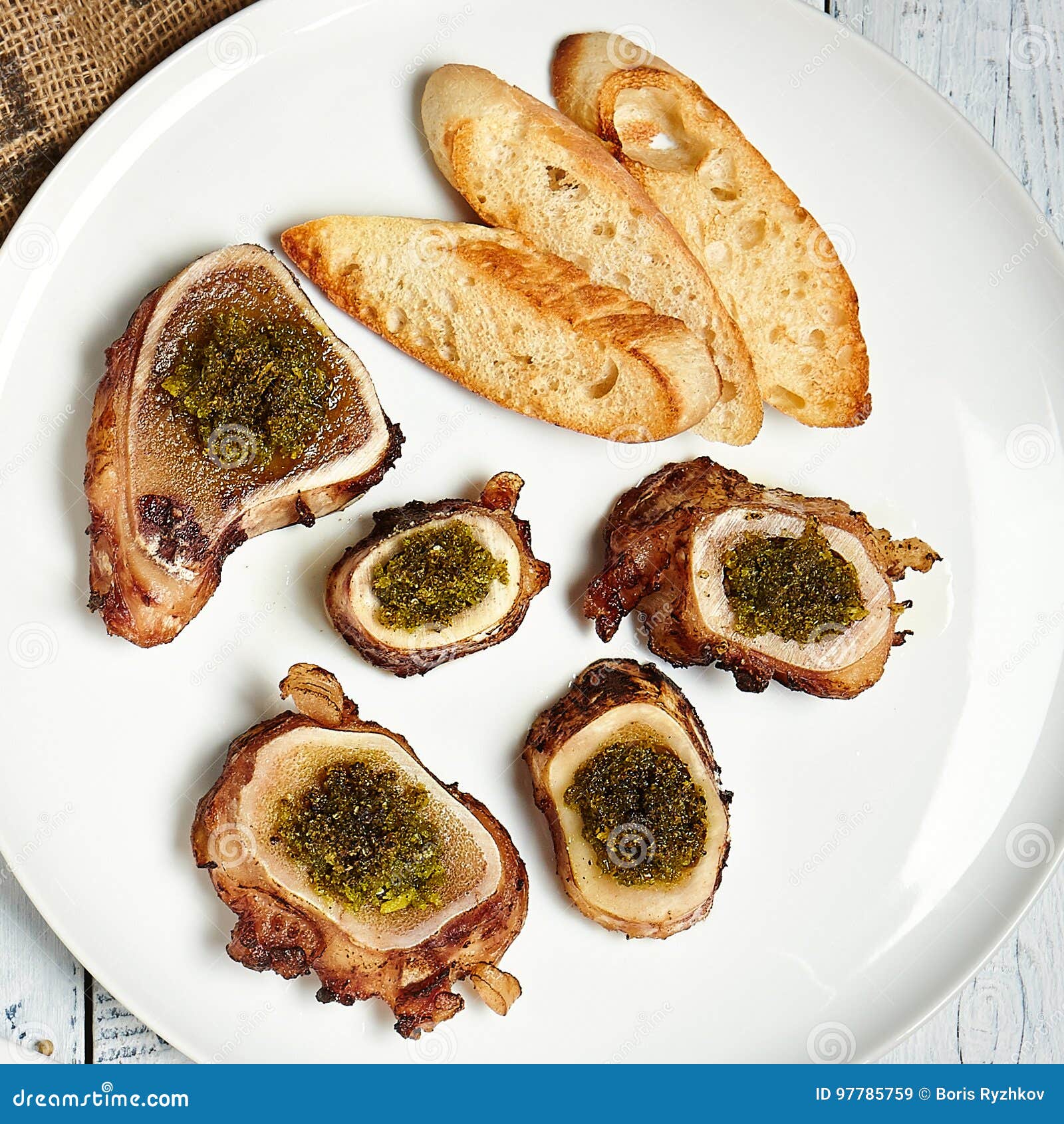 Gourmet Restaurant Appetizer Stock Image Image of beef, food 97785759