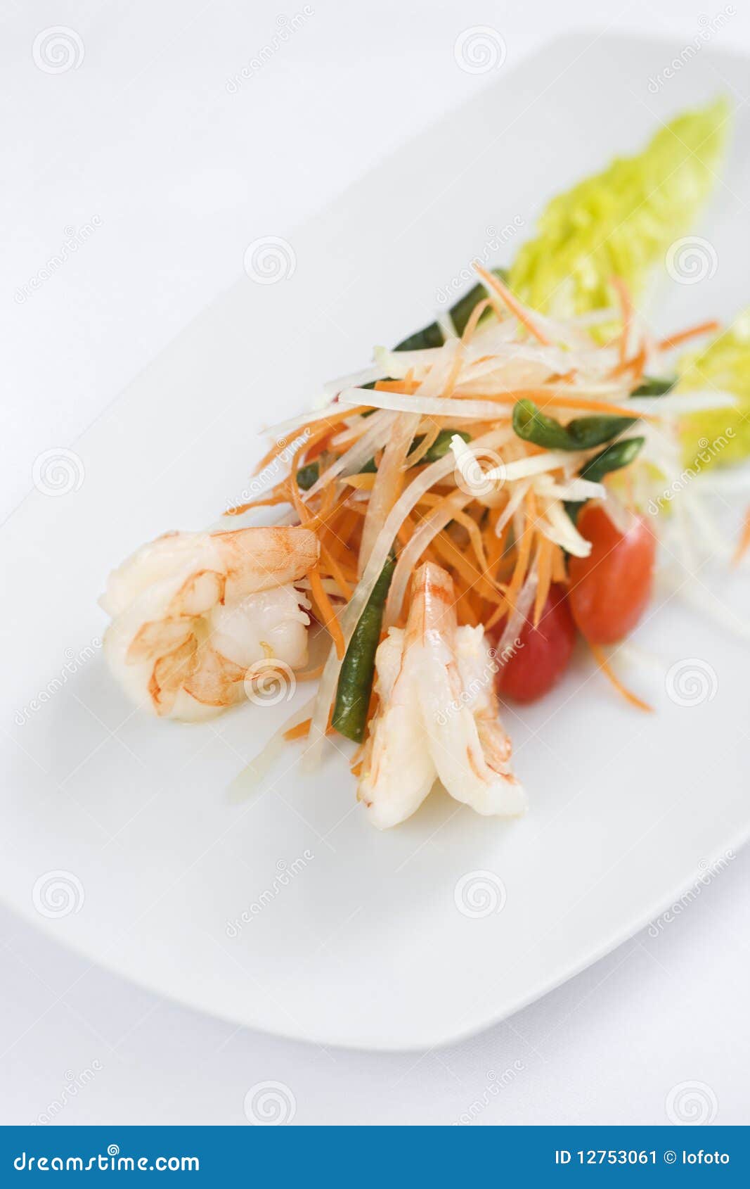 Gourmet Seafood Dish stock image. Image of shrimp, plate 12753061