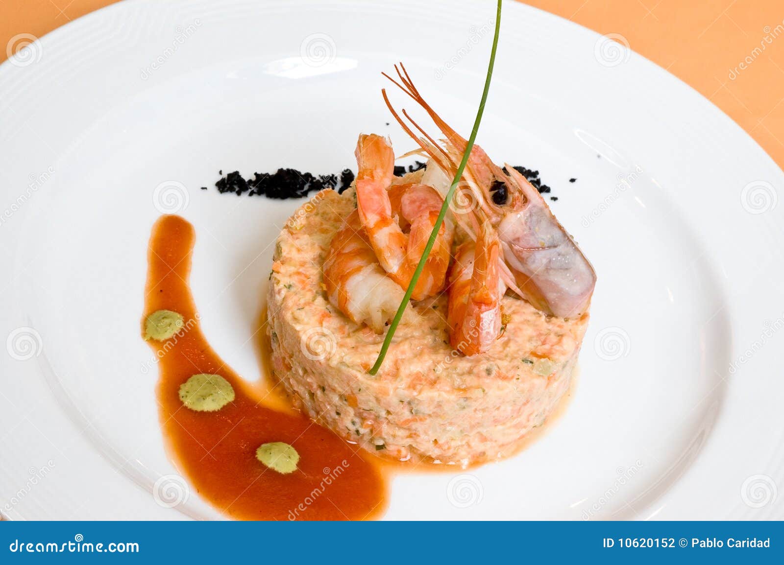 Gourmet Seafood with Shrimp Stock Photo Image of appetizer