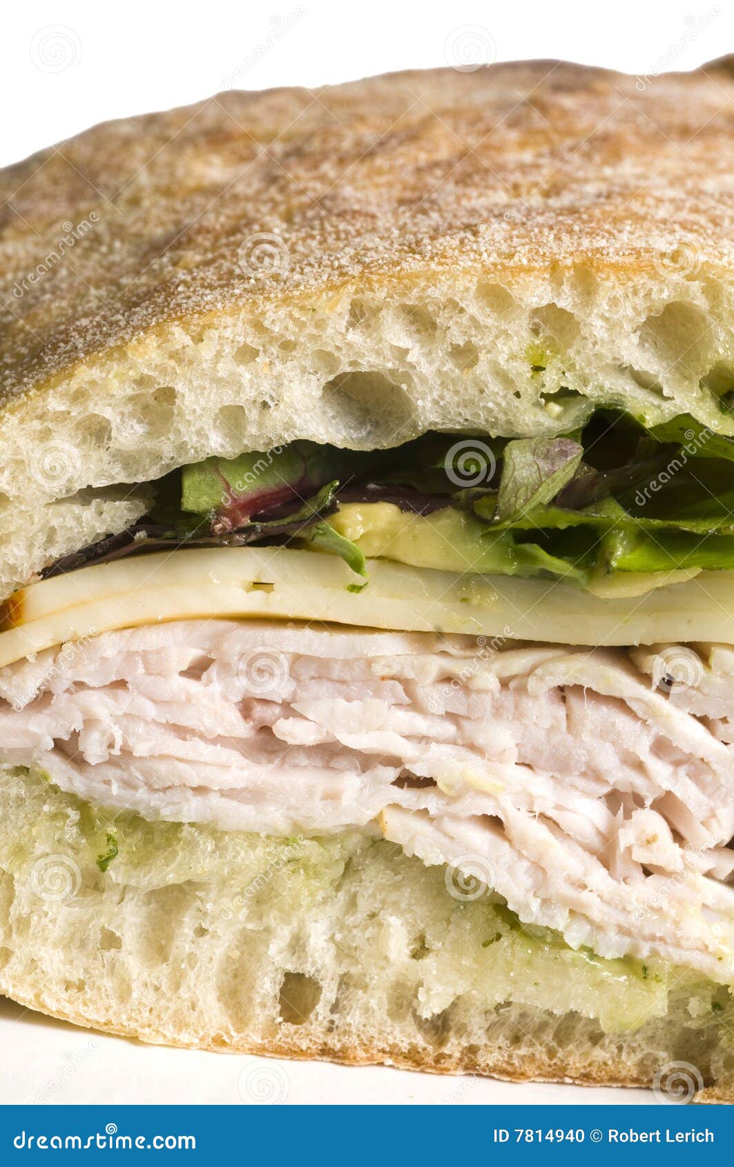 Gourmet turkey sandwich stock photo. Image of macro, photograph 7814940