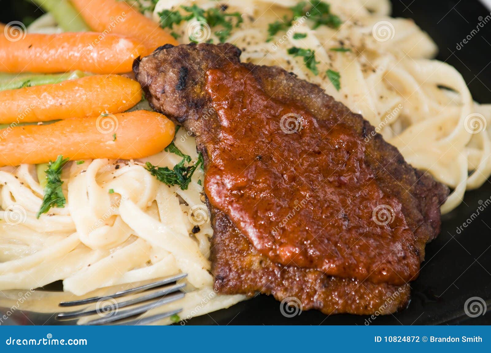 Gourmet Veal Dinner stock photo. Image of meal, organic 10824872