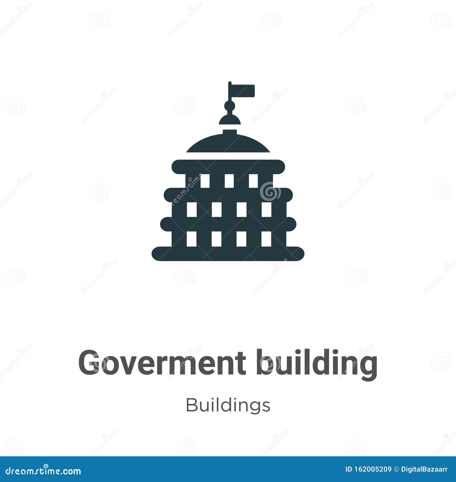 goverment building  icon on white background. flat  goverment building icon  sign from modern buildings