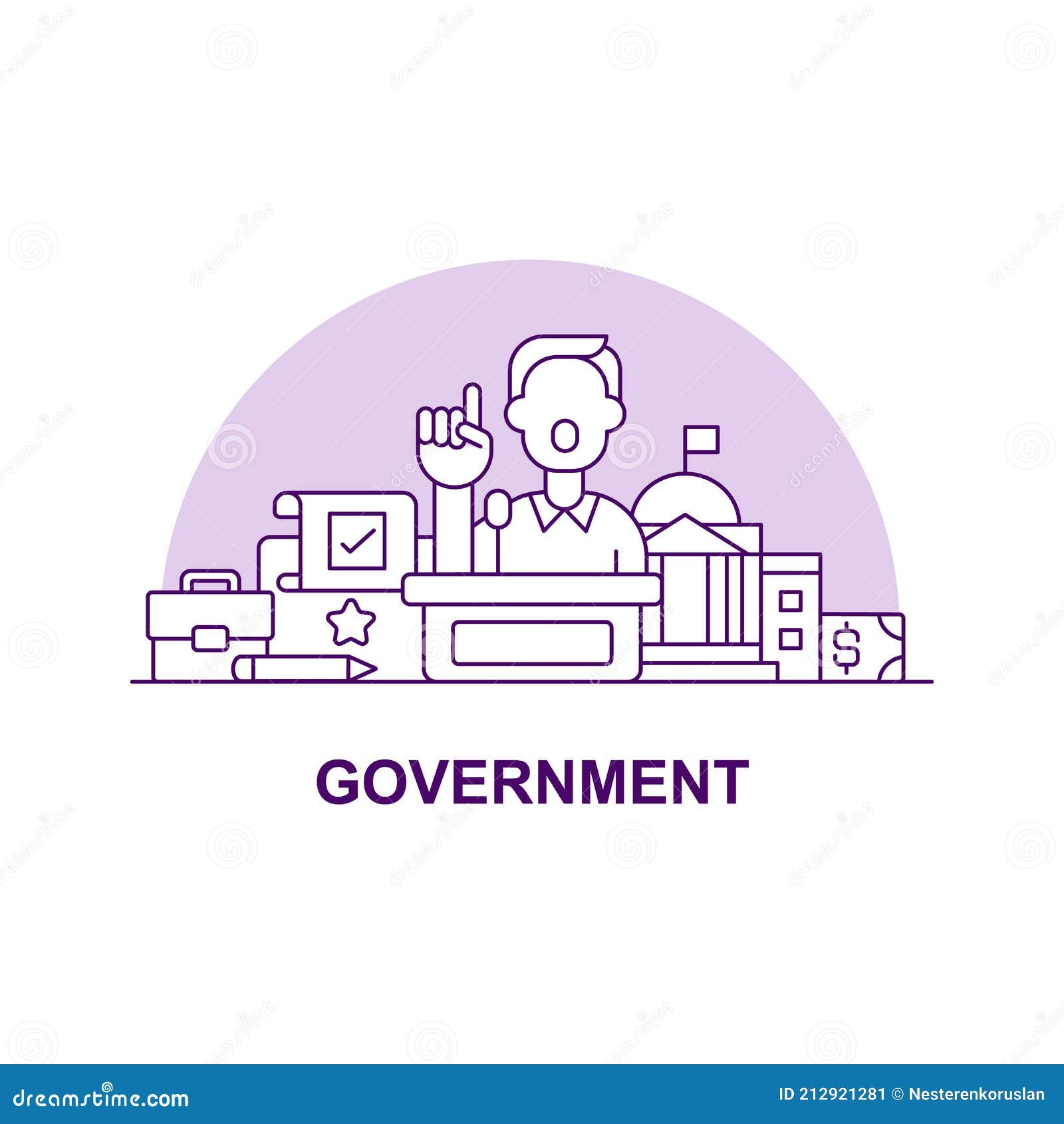 goverment creative ui concept icon