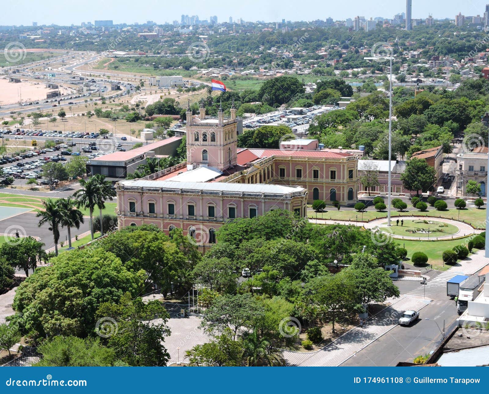 goverment house. paraguay. mariscal lopezÃÂ´s palace nearby asuncion bay