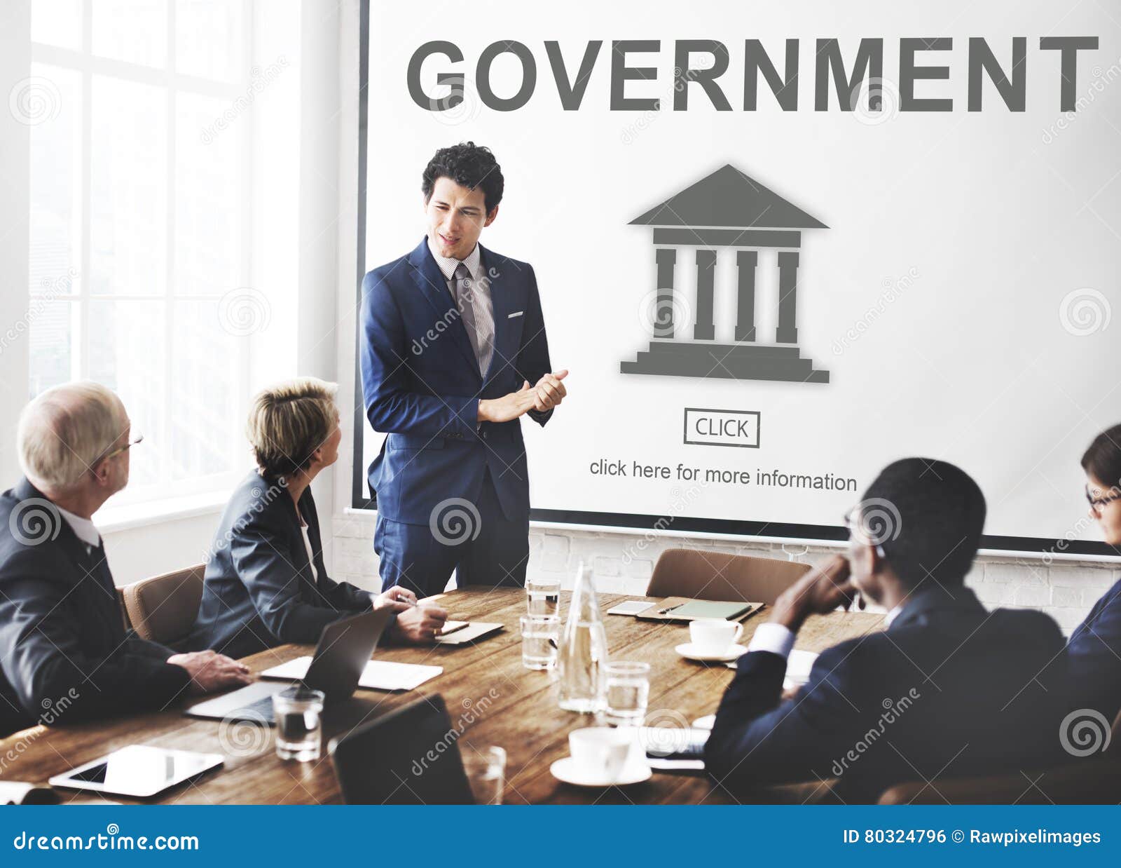 government administration pillar graphic concept