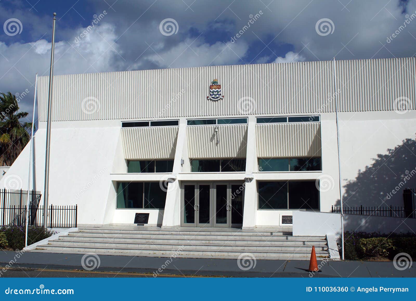 Government Building on Grand Cayman Stock Photo Image of building