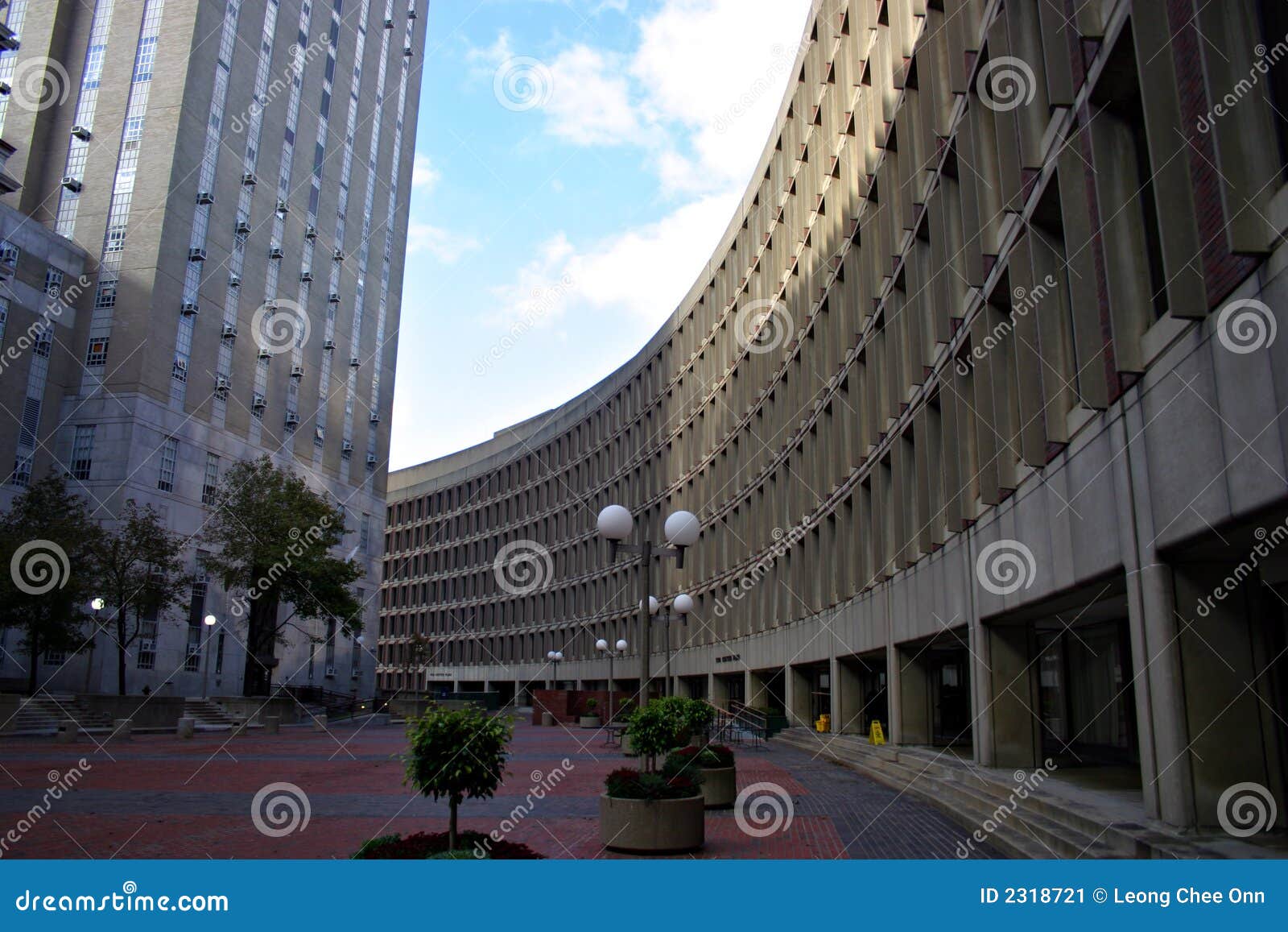 Government Center, Boston stock image. Image of street 2318721