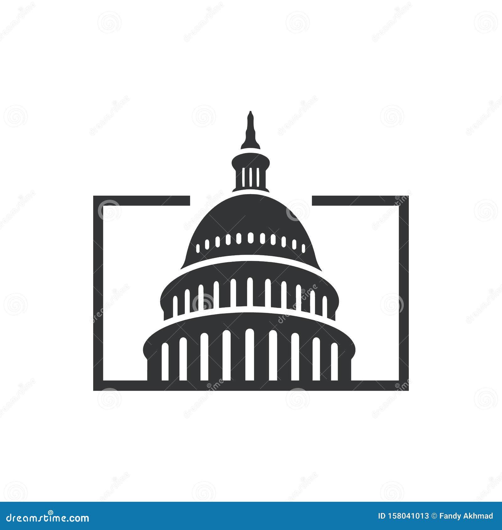government icon premium creative capitol building logo   iconic landmark s