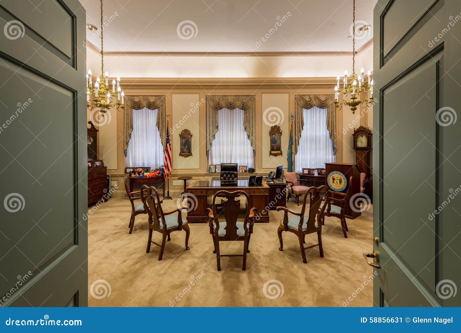 Governor s Office editorial photo. Image of states, open 58856631