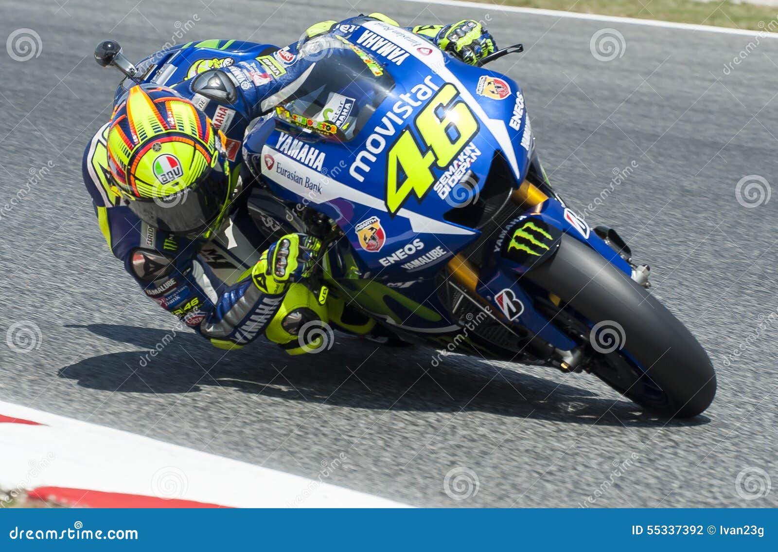 GP CATALUNYA MOTO GP 2015 VALENTINO ROSSI Editorial Stock Image