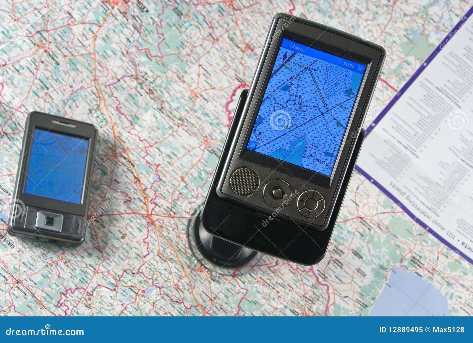 Gps stock image. Image of device, direction, automobile 12889495