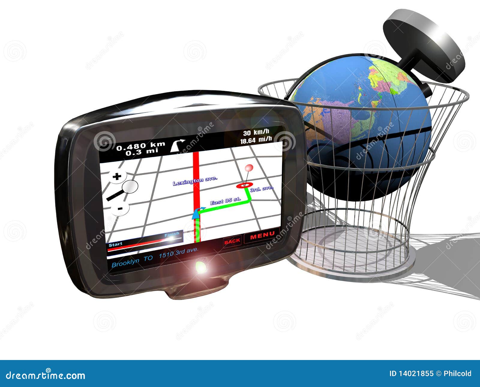 Gps stock illustration. Illustration of satellite, puzzle 14021855