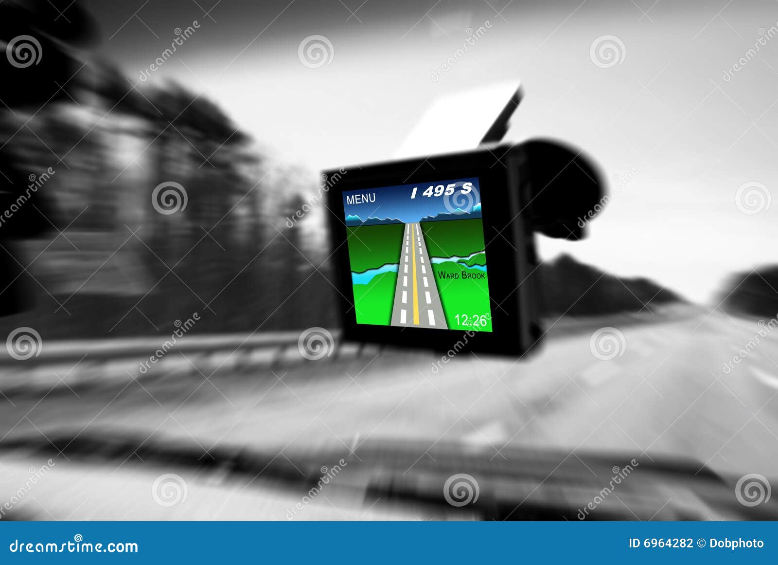 GPS stock photo. Image of system, display, road, touch 6964282
