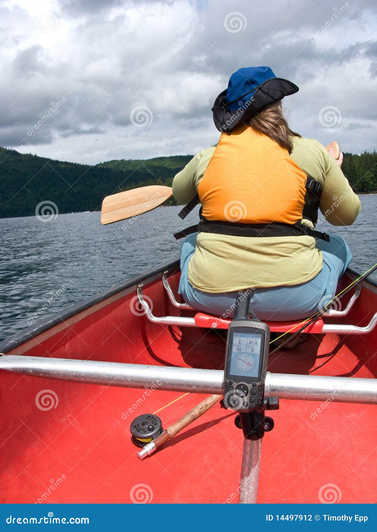 GPS and canoeing stock photo. Image of canoe, woman, outdoors 14497912