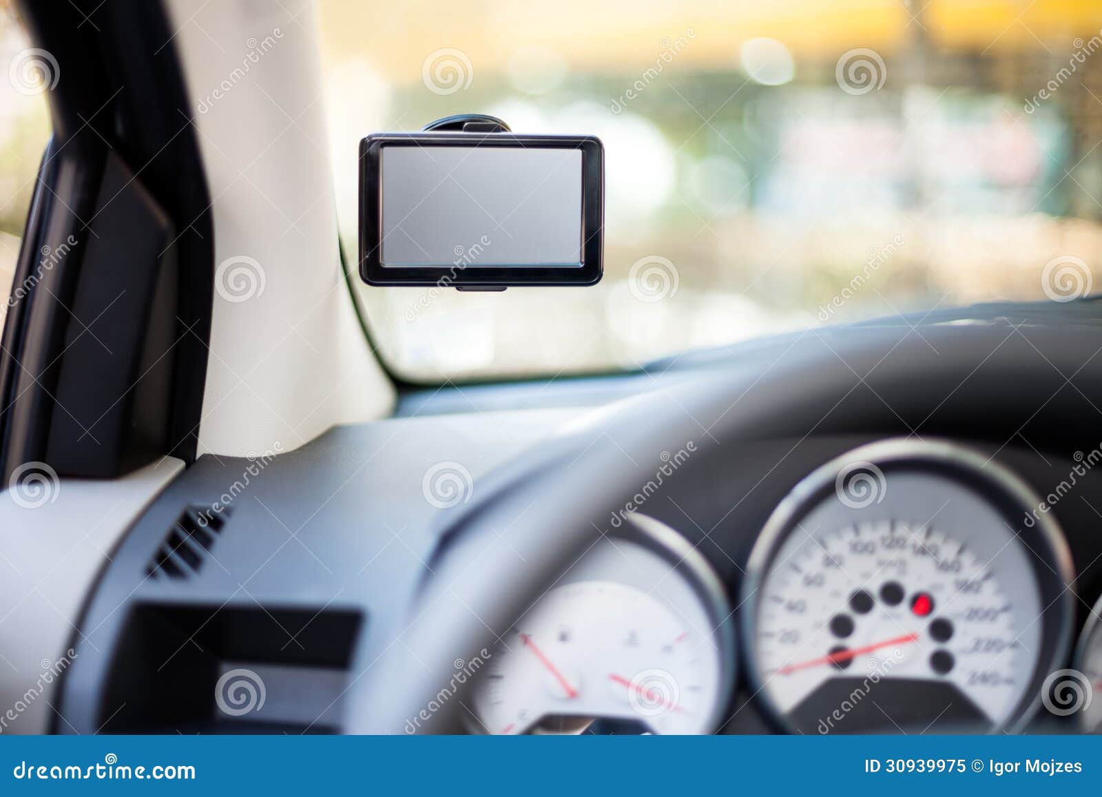 GPS Car Navigation System Stock Image Image of global, control