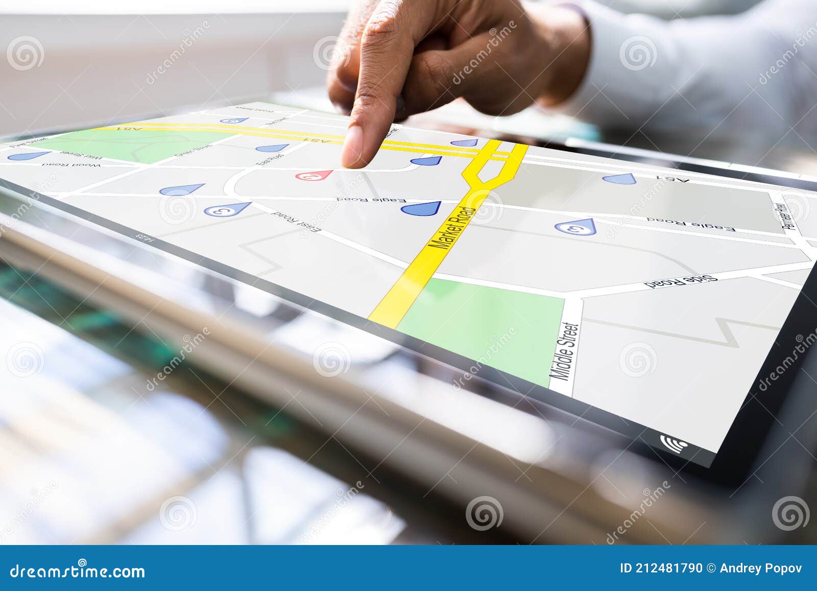 GPS Location Map Online stock photo. Image of display 212481790