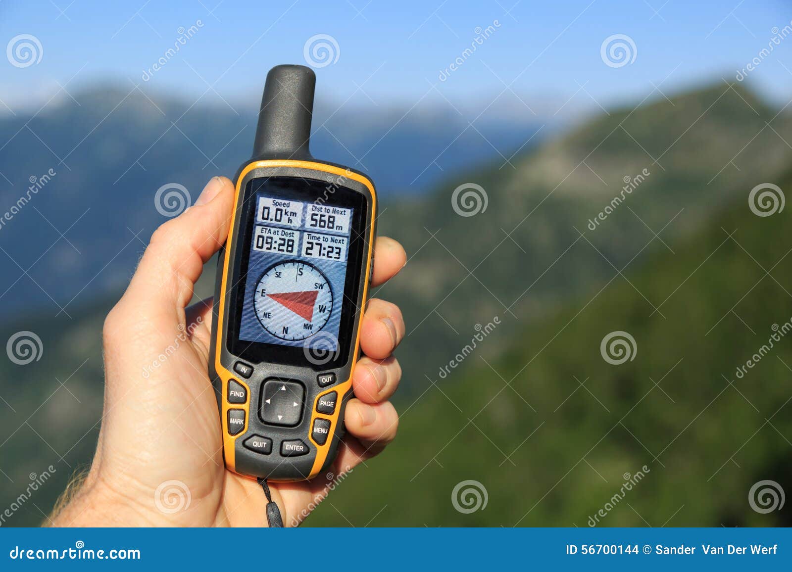 GPS in the mountains stock photo. Image of geocaching 56700144