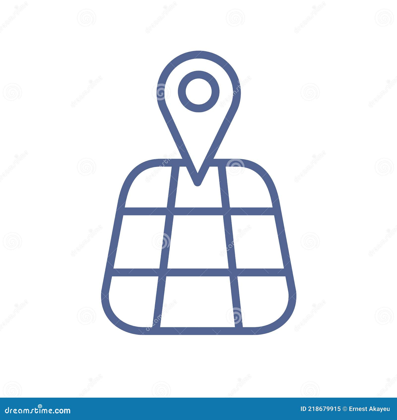 gps navigation icon with simple map and pin, pointing at destination. pinpoint at geo location. geolocation pictogram