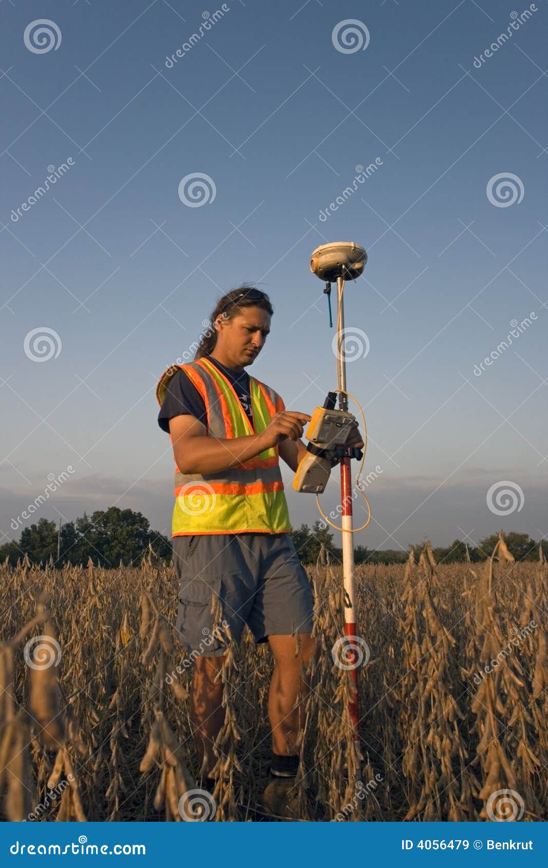 GPS Surveying stock image. Image of engineer, chicago 4056479