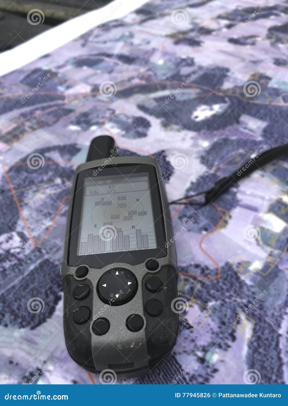 GPS Tool on the Geography Map Stock Photo Image of global, outdoor