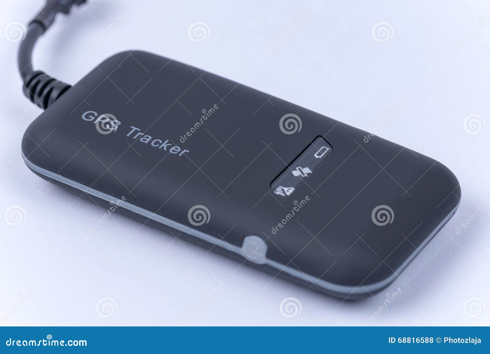 GPS Tracker and Car Alarm Navigation Device Stock Photo Image of