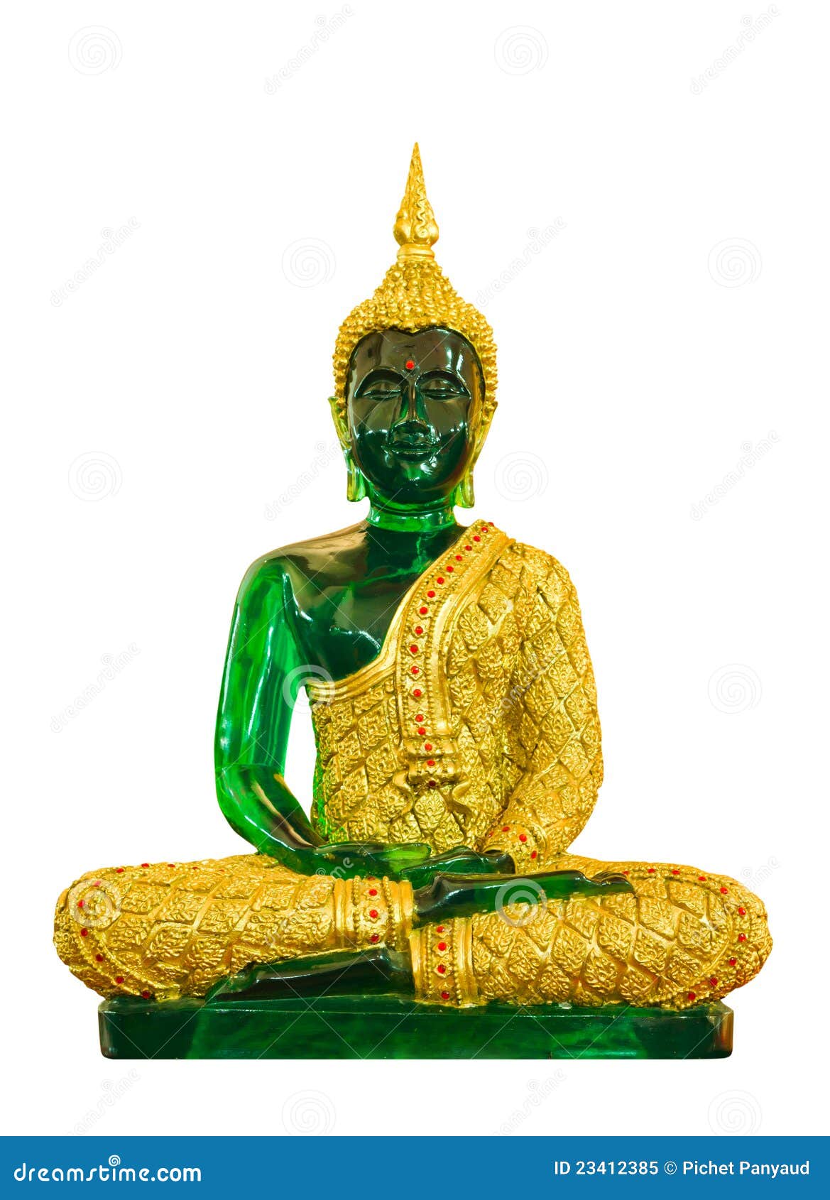 Grüner Buddha stockbild. Bild von porzellan, bild, liebe - 23412385