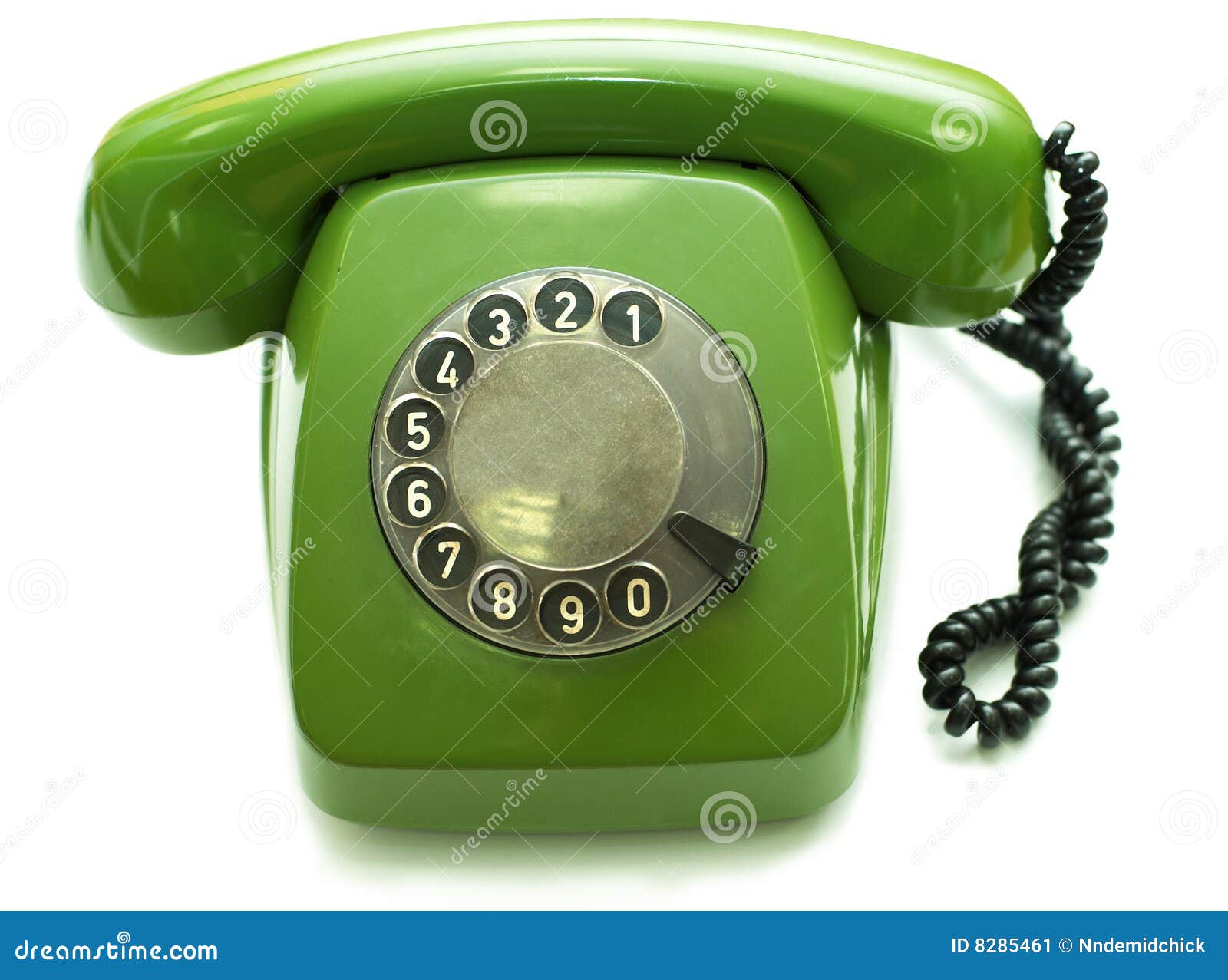 Grünes Altmodisches Telefon Stockbild - Bild Von Büro, Glocke: 8285461