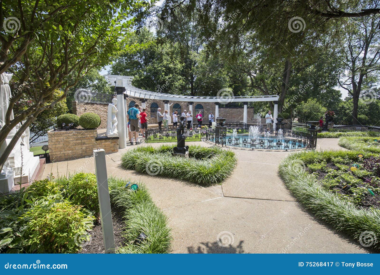 Graceland Meditation Garden Editorial Photography Image Of