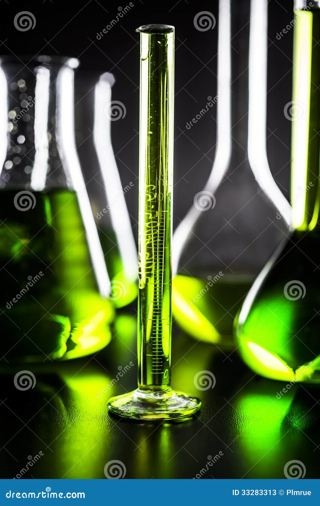 Graded test tube stock image. Image of tube, green, liquid 33283313