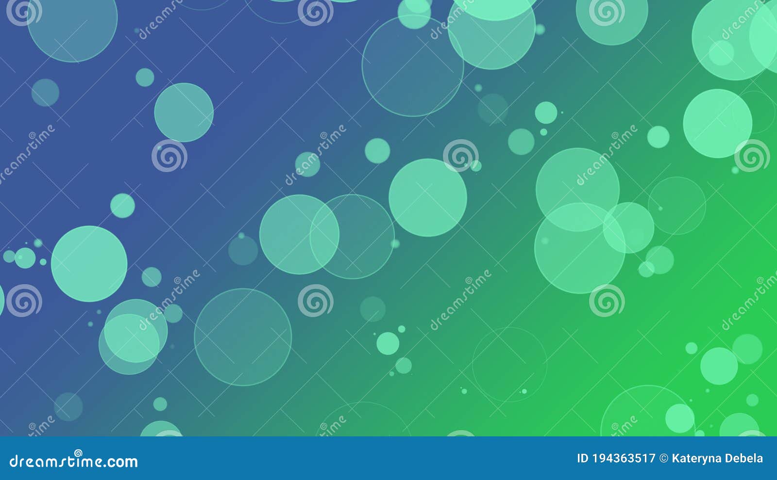 Gradient Background Bokeh Blue and Green. Background for Design and