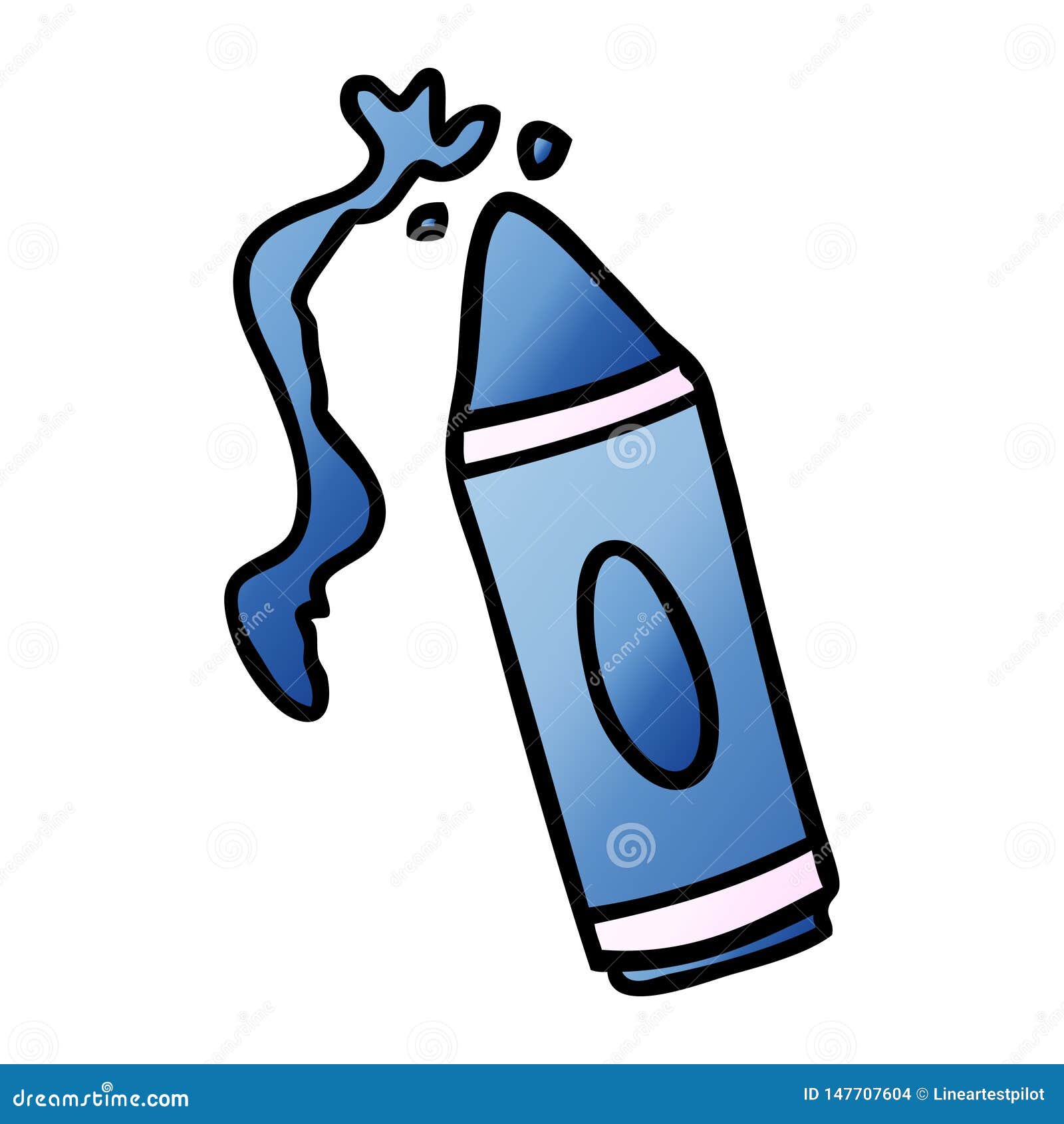 Pink Crayon Background Concept Vector Illustration