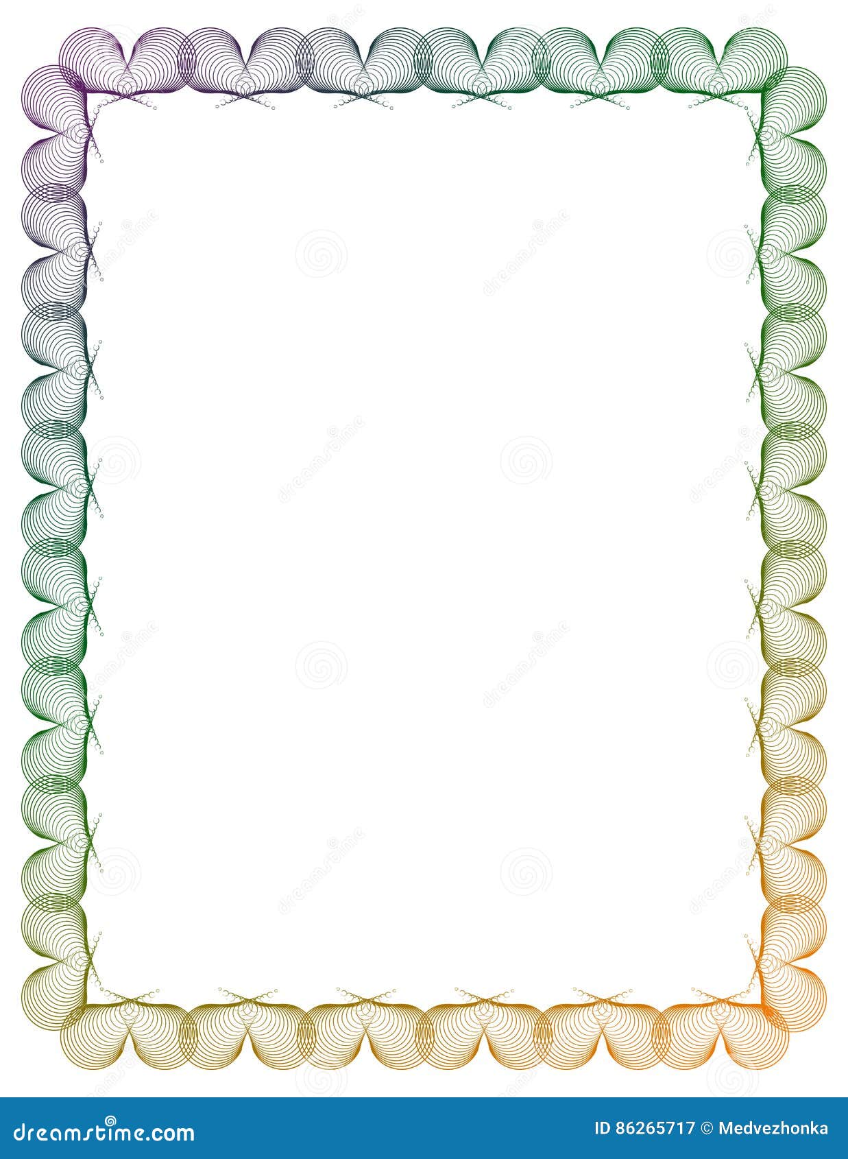 Gradient Color Abstract Frame. Raster Clip Art. Stock Illustration ...