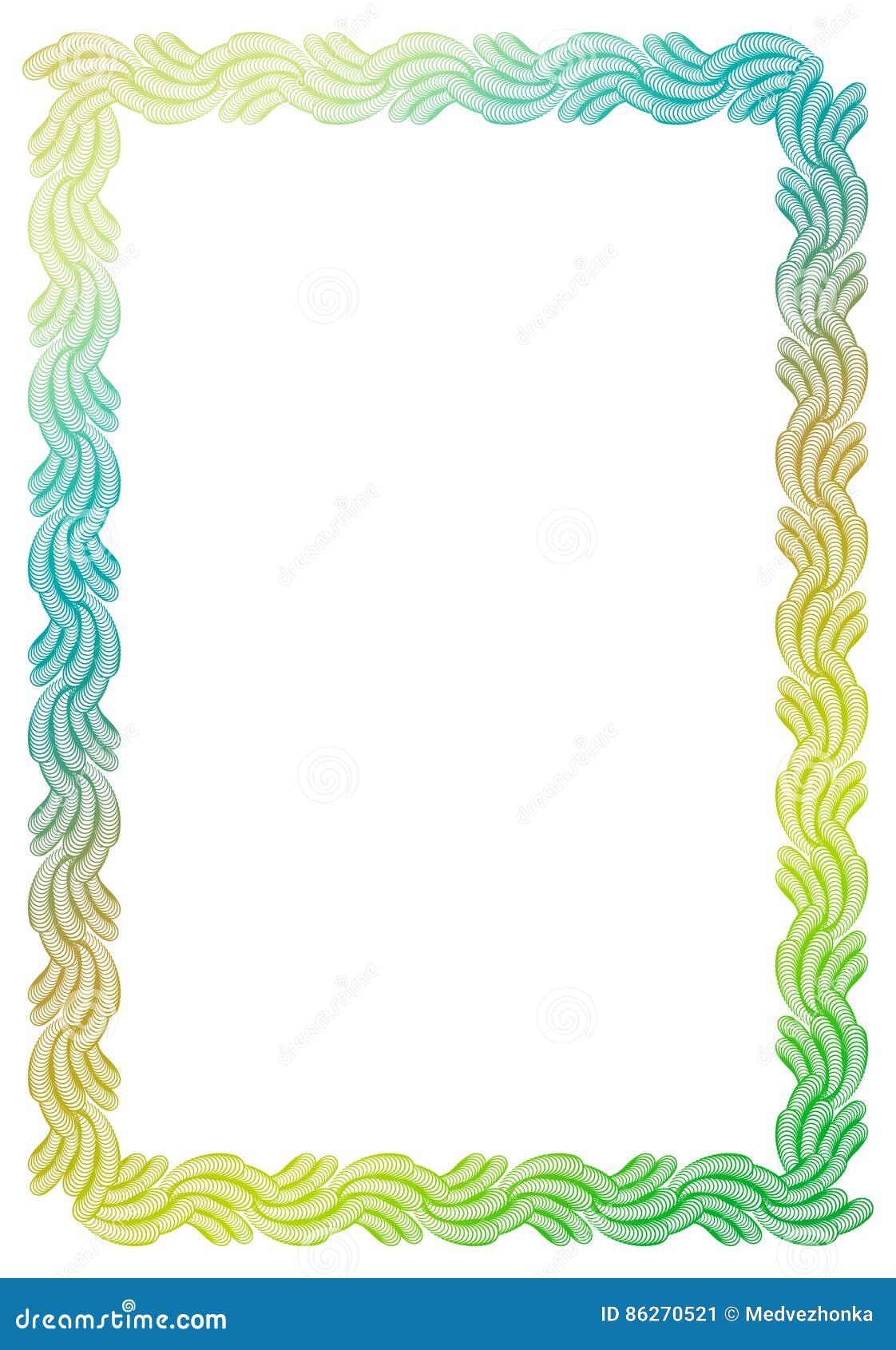 Gradient Color Abstract Frame. Raster Clip Art. Stock Illustration ...