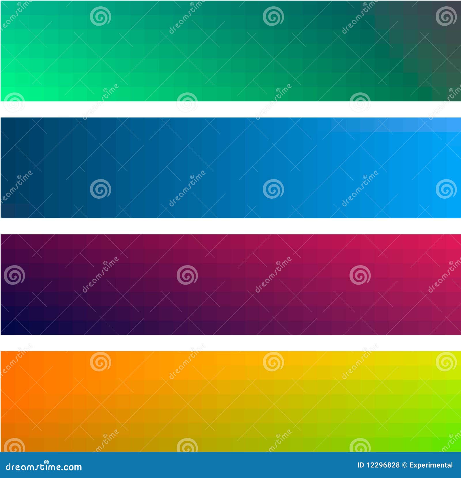Gradient Color Banners Backgrounds Stock Vector - Illustration of ...