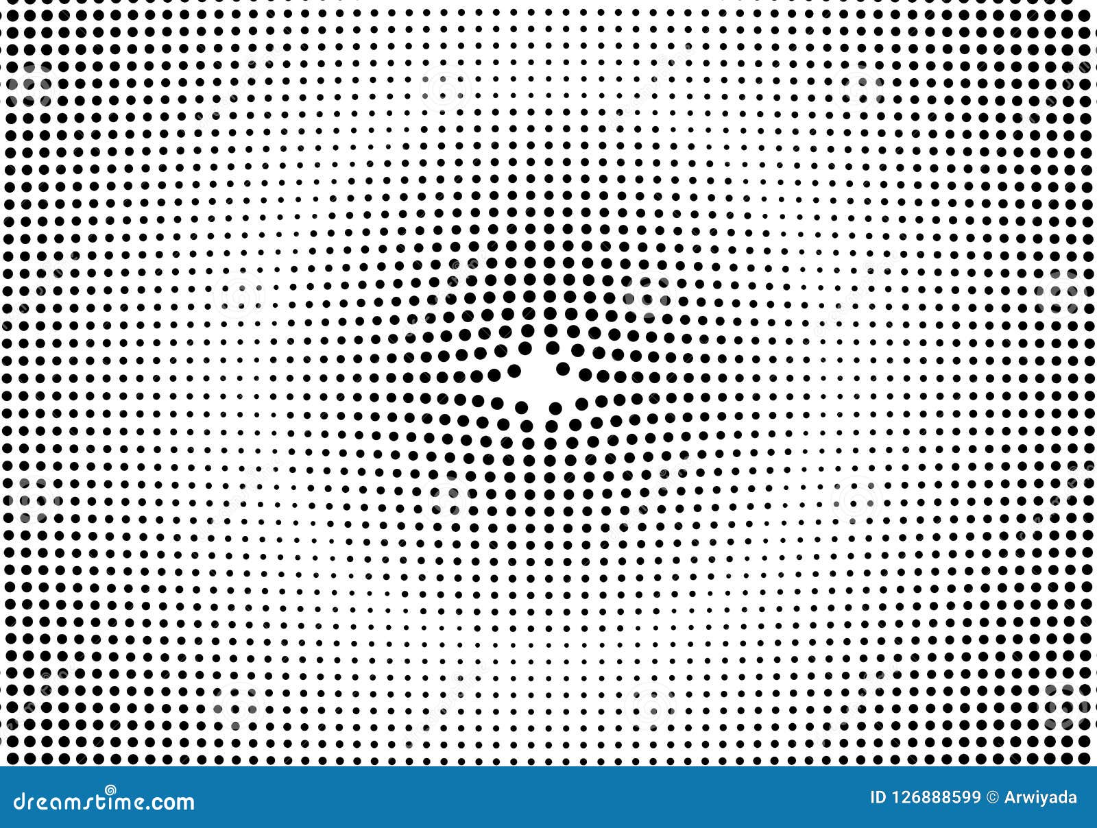 Gradient Halftone Dots Background. Pop Art Template, Texture. Vector ...