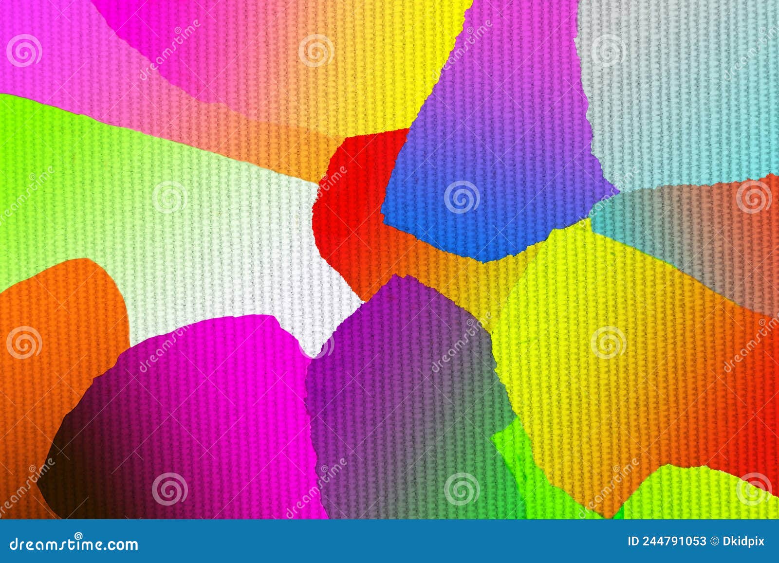 gradient pattern, paper torn.