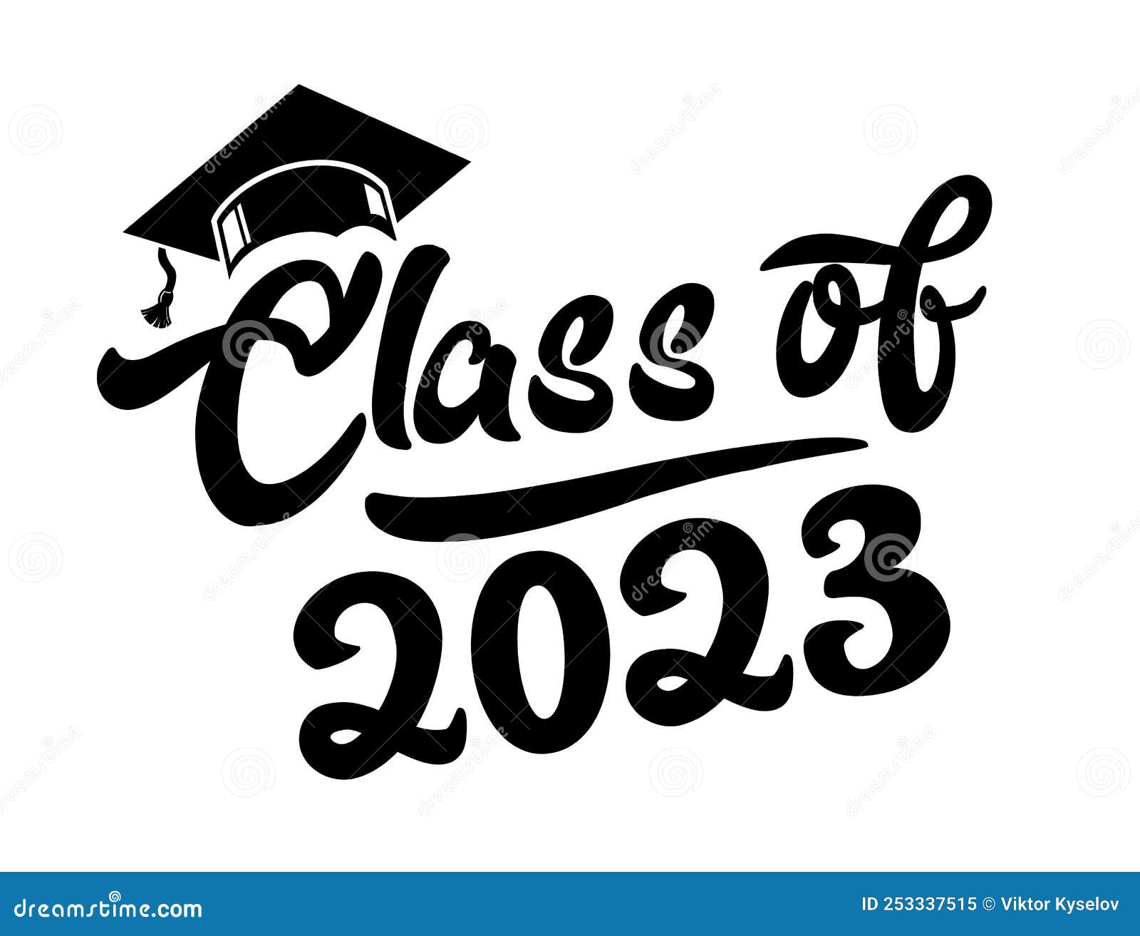 2023 Graduate Class Logo Stock Vector Illustration Of College 253337515